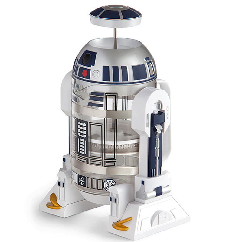 Star Wars R2D2 robot mini hogar mano máquina de café cafetera olla aislamiento olla Moca presión francesa olla