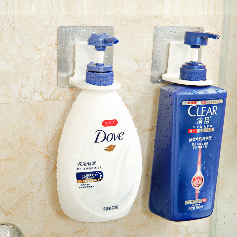 Special Clearance Nail-Free Traceless Bathroom Bathroom Shampoo Shower Gel Bottle Hanger Hand Sanitizer Dishwashing Liquid Rack
