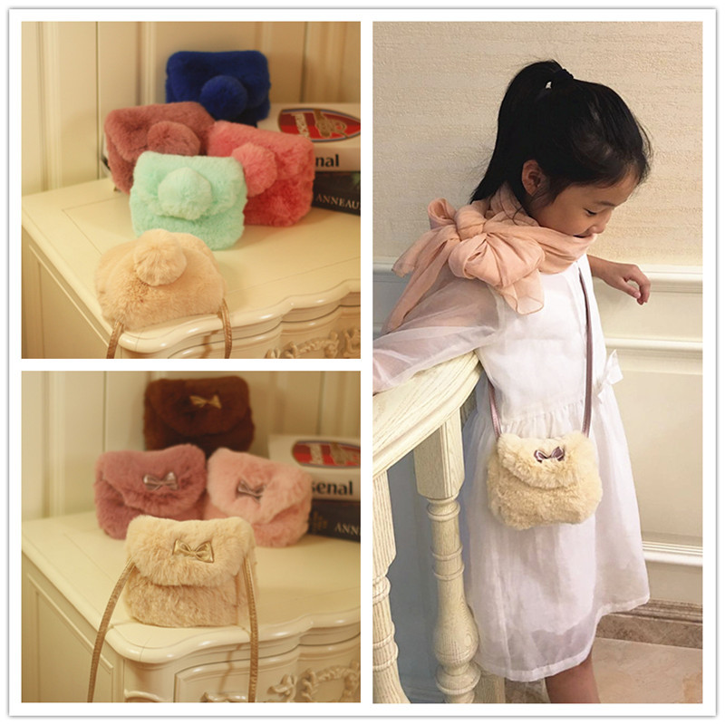 Estilo coreano bolso de los niños princesa mensajero bolsa Otoño e Invierno Faux piel parte bolsa niñas viaje bolsa vestido bolsa
