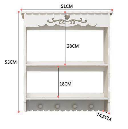 Cuarto de baño colgante de pared de tres capas