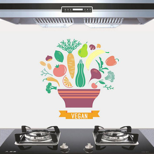 Household kitchen oil-proof sticker stove high temperature oil smoke sticker kitchen tile oil-proof sticker oil smoke wall sticker