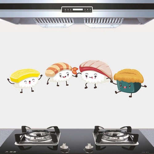 Household kitchen oil-proof sticker stove high temperature oil smoke sticker kitchen tile oil-proof sticker oil smoke wall sticker