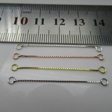 日韩s925纯银盒子耳线长短款配件后挂女流苏耳环银饰品