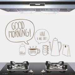 Household kitchen oil-proof sticker stove high temperature oil smoke sticker kitchen tile oil-proof sticker oil smoke wall sticker