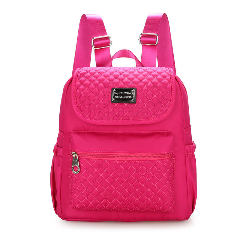2021 primavera transfronteriza nueva mochila de mujer de estilo coreano hilo de bordado de diamantes bolsa de momia de color sólido bolsa casual multifuncional