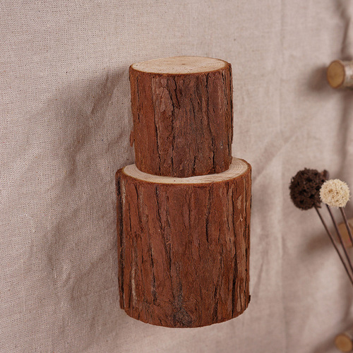 ZAKKA original pine wood ornaments, pure handmade perpetual desk calendar, home daily use log ornaments