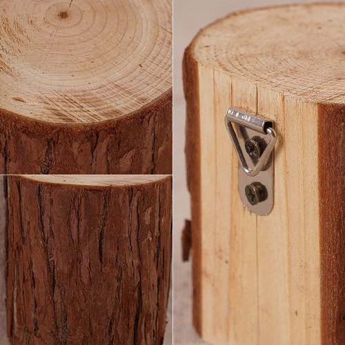 ZAKKA original pine wood ornaments, pure handmade perpetual desk calendar, home daily use log ornaments