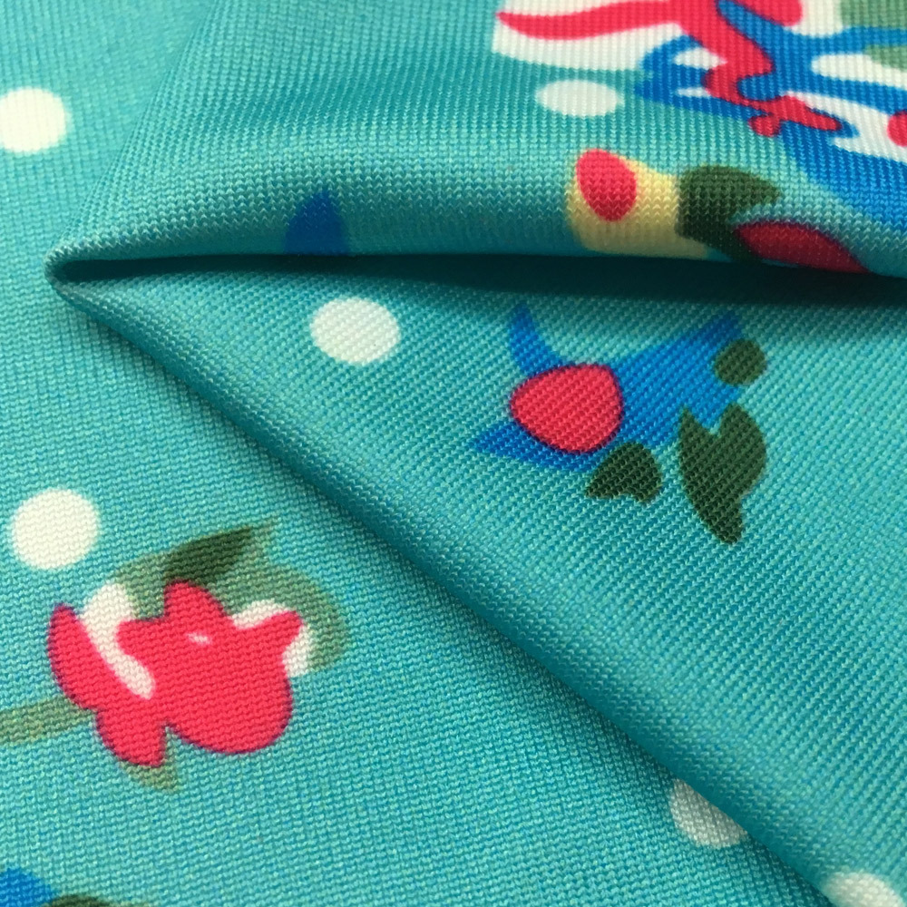 牛奶丝印花面料弹力拉架汗布数码印花可独自提供花型图案针织布料