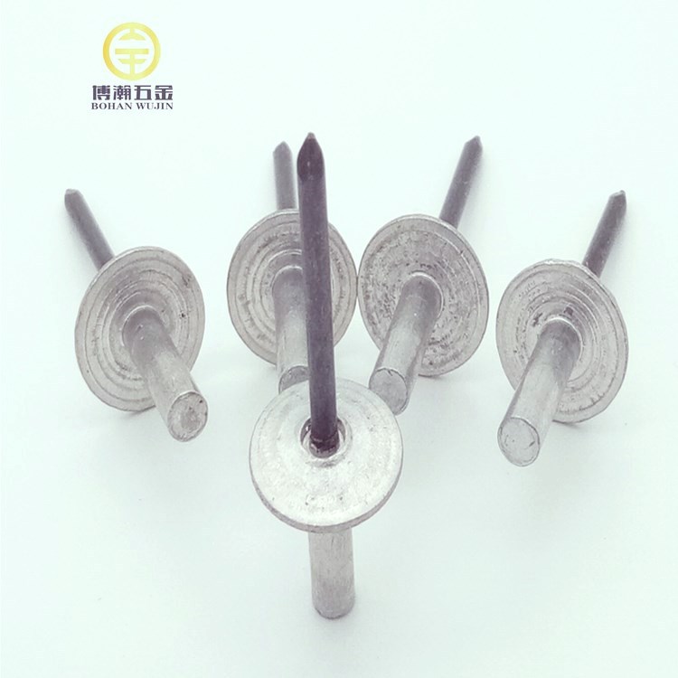 封闭型大帽沿铝铁拉钉|封闭圆头铝拉钉4.8*16