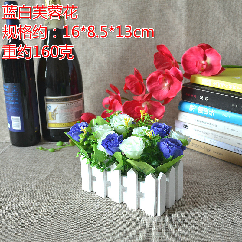 16 valla de madera traje de flor artificial maceta artificial interior sala de estar entrada decoración flores y plantas maceta pequeña planta verde adornos