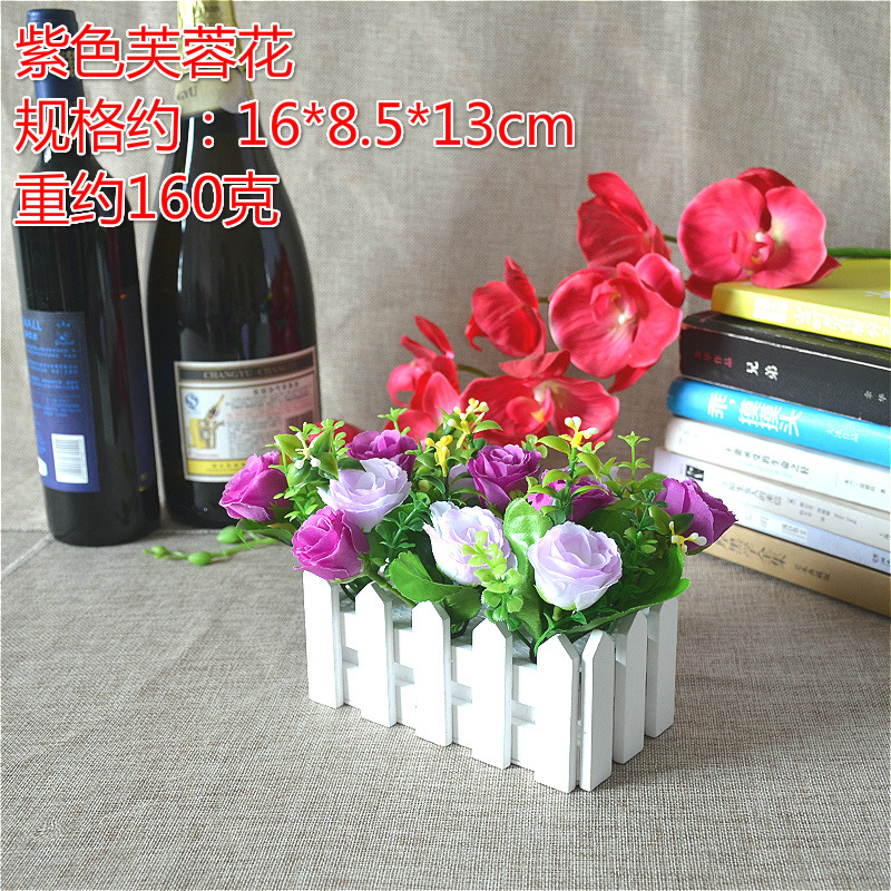 16 valla de madera traje de flor artificial maceta artificial interior sala de estar entrada decoración flores y plantas maceta pequeña planta verde adornos