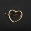 Hair accessory heart shaped, hairgrip, ponytail, metal fashionable hairpins, simple and elegant design, city style, wholesale