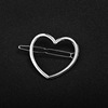 Hair accessory heart shaped, hairgrip, ponytail, metal fashionable hairpins, simple and elegant design, city style, wholesale