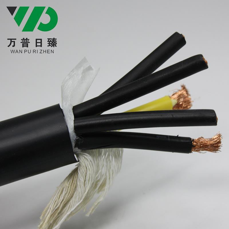 橡胶软护套电缆棉线填充橡套电缆橡胶绝缘软电线抗拉耐磨生产电缆