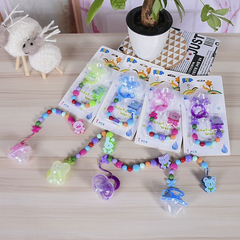 Креативная Милая красочная цепочная группа круглая Удобная соска присоска карта круглая голова плоская голова детские товары оптом