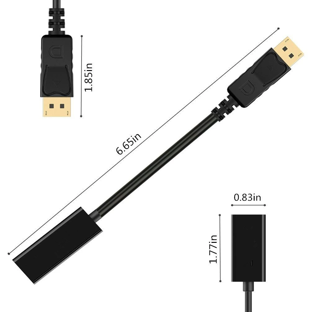 Фабрика прямой поставки DP к HDMI адаптер кабель дисплейpert к конверсии HDMI кабель 1080P