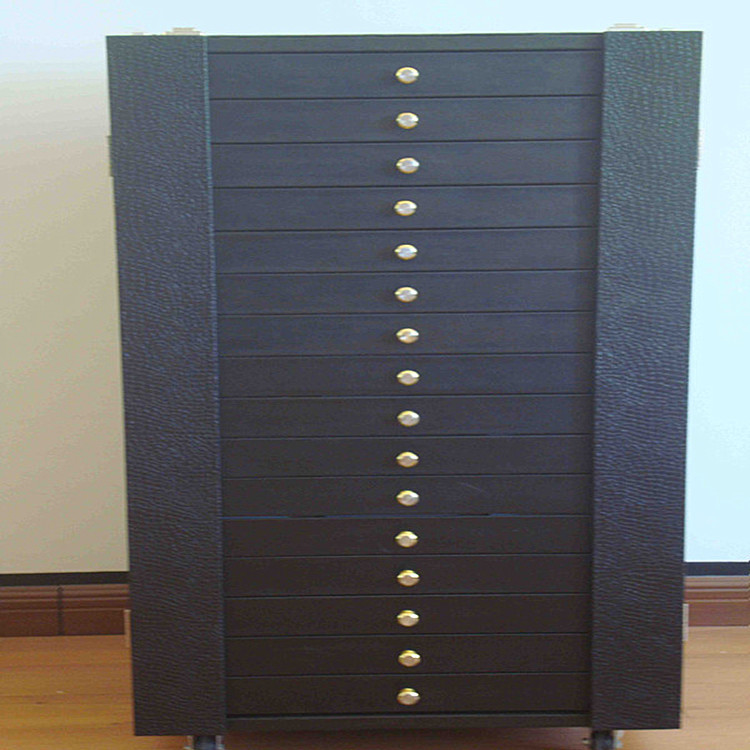 光学镜带密码锁纤维板皮革包面眼镜展示箱眼镜展示柜储藏柜