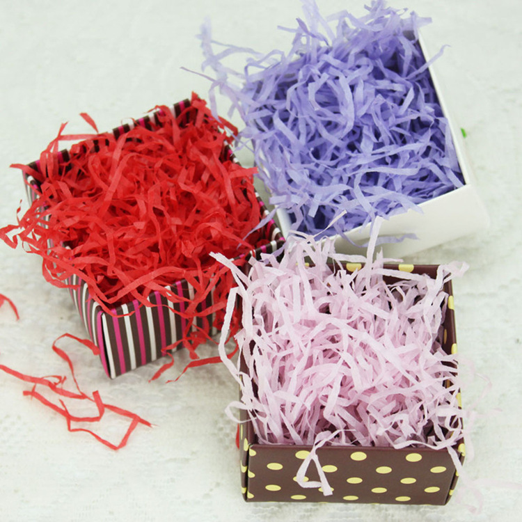 结婚生日礼盒填充碎纸丝拉菲草碎纸条50克装喜糖盒填充纸丝婚庆