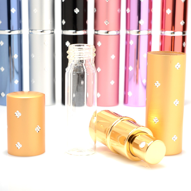 En stock venta al por mayor botella de embalaje de perfume portátil de vidrio en aerosol tanque interno botella vacía botella de spray CAPACIDAD 10ml