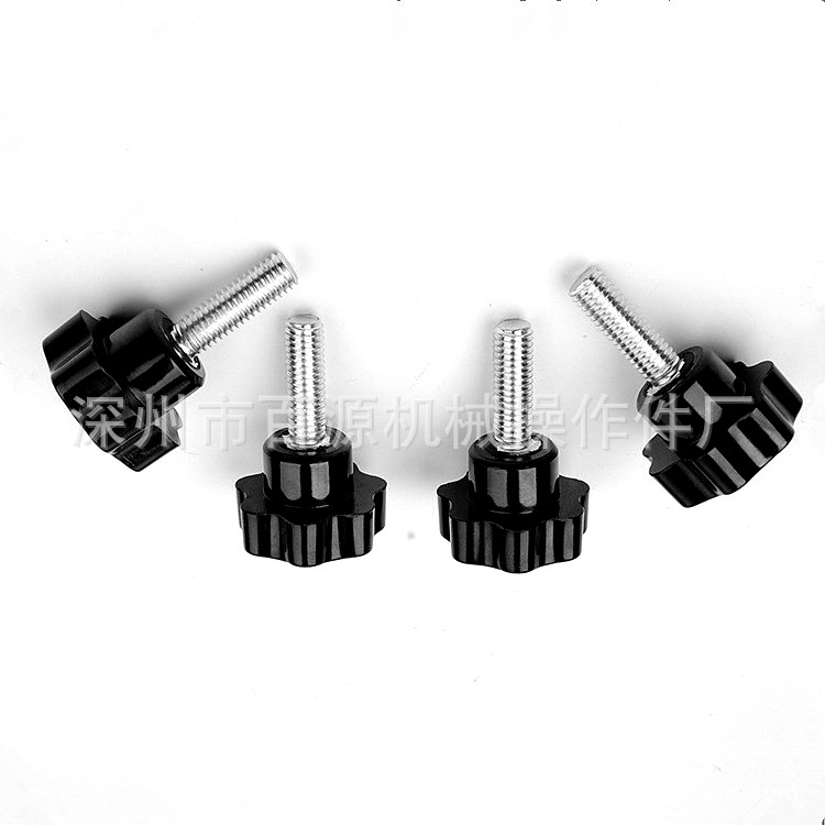 长期供应胶木手拧旋钮 梅花通孔把手 五星通孔把手胶木手轮