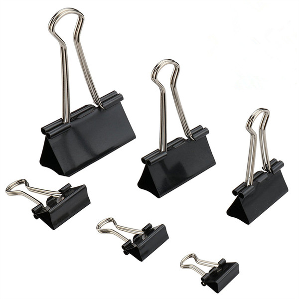 Creative metal bill clip office stationery black long -tail clip…