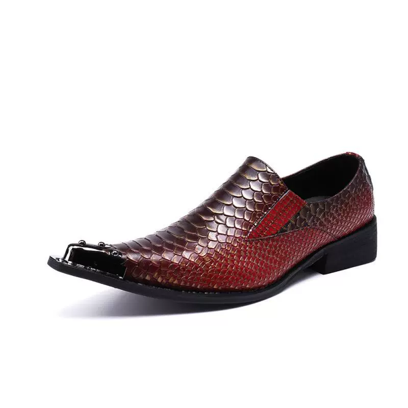 Корейская модная мужская кожаная обувь без шнуровки с острым носком из натуральной кожи в британском стиле, Европейская и американская весенне-осенняя ленивая модная обувь, новинка внешней торговли