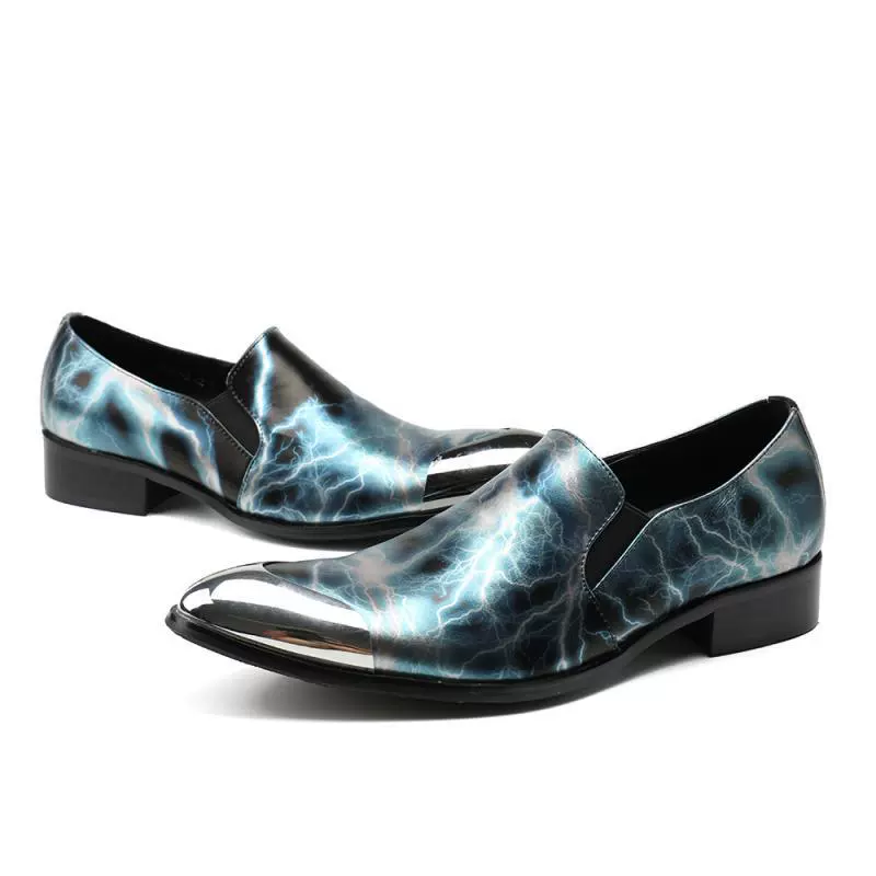 Кожаные деловые повседневные мужские кожаные туфли без шнуровки, Модные индивидуальные туфли с низким верхом, Повседневная одинарная обувь для внешней торговли, ленивые туфли без шнуровки