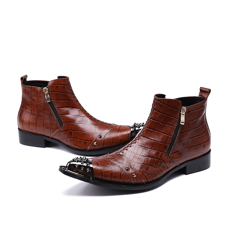 Ботинки British Martin, мужские высокие туфли, обувь из воловьей кожи, мужские короткие сапоги, зимняя хлопковая обувь в стиле ретро, коричневые кожаные сапоги, мужские ботинки из воловьей кожи