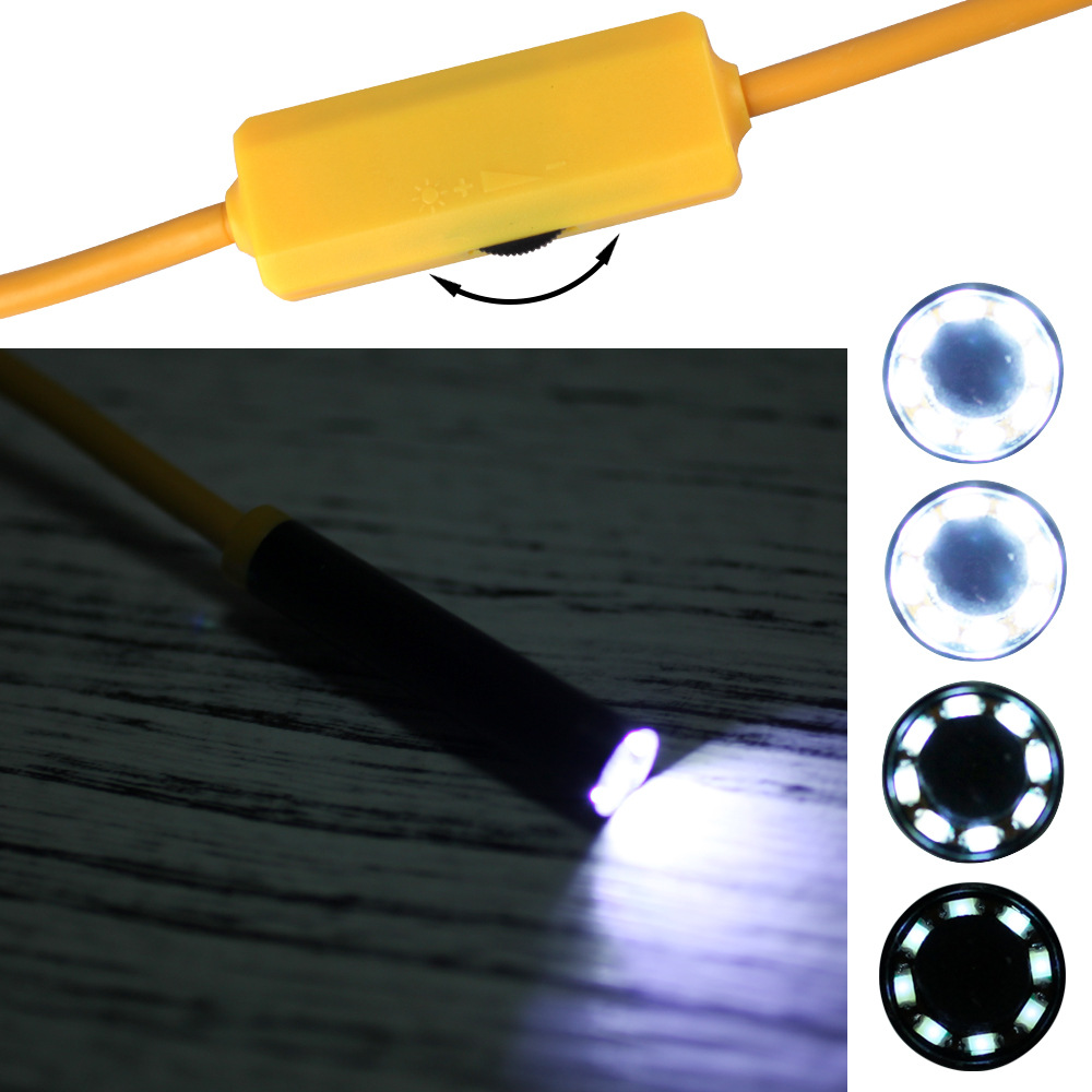Wireless WiFi Endoscope Box 8mm Probe Car Repair Detector Apple Mobile Phone Inspection Mirror Ultra Clear