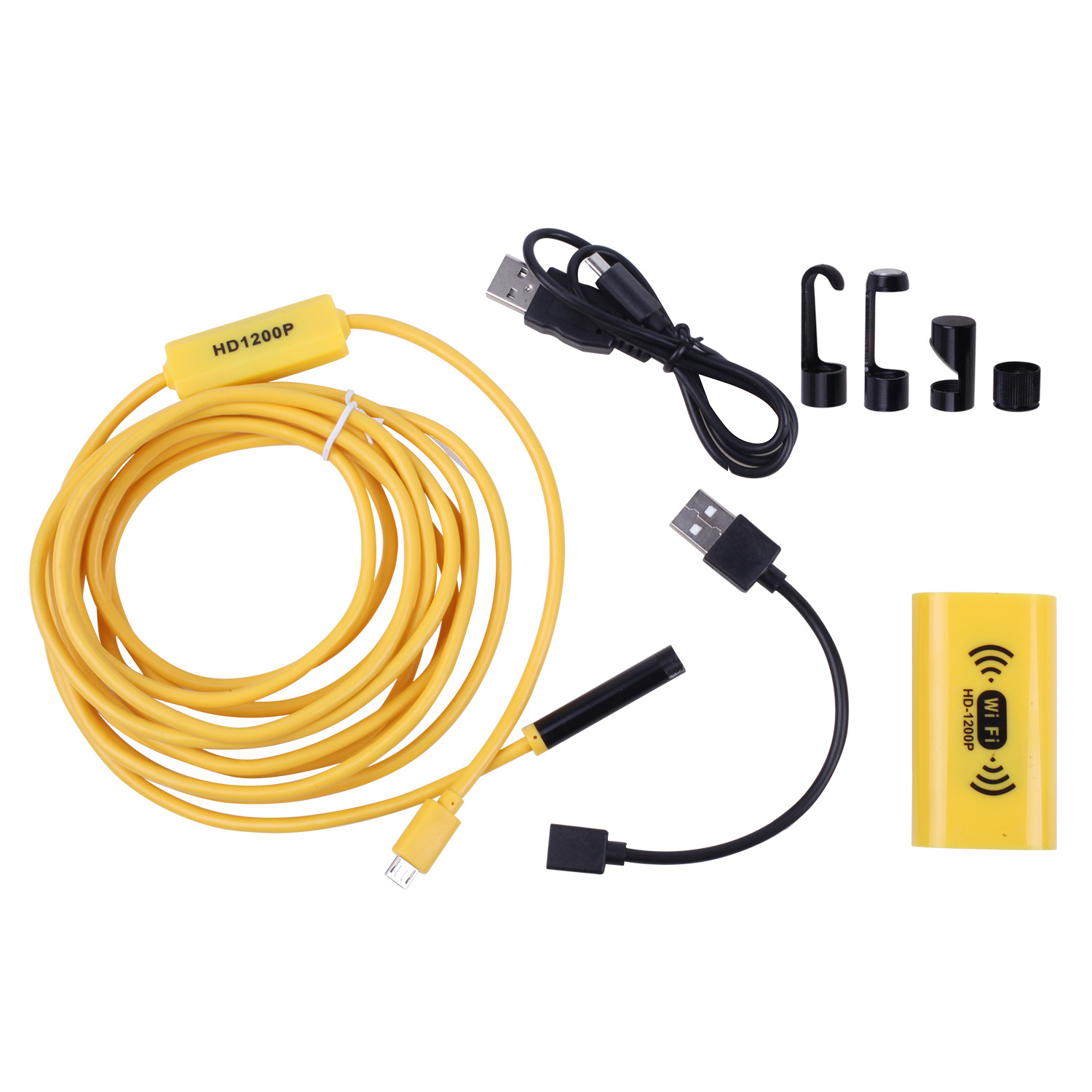 Wireless WiFi Endoscope Box 8mm Probe Car Repair Detector Apple Mobile Phone Inspection Mirror Ultra Clear