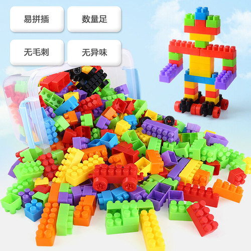 Cross-border building blocks, free assembly, small box packaging, children's kindergarten toys for one-year-old babies, large-sized wholesale