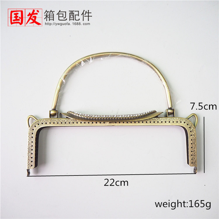 Nuevo spot 22CM cubierta en relieve cuadrada de hierro mano oro bronce oro ligero con mano oro