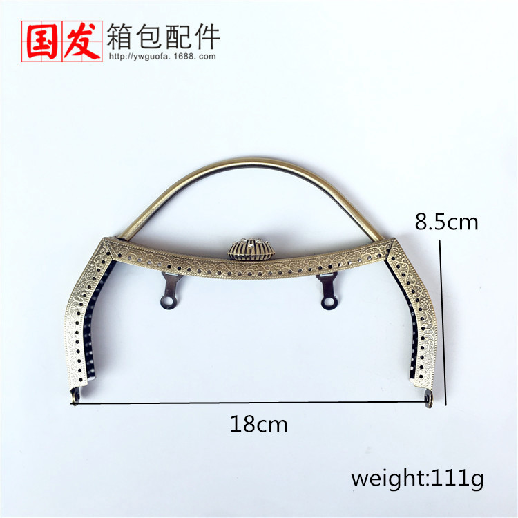 18cm cóncava cintura en relieve cabeza de concha mano oro agujero de aguja oro bronce oro ligero