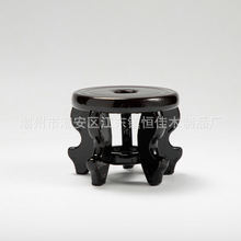 厂家供应家居圆形木座鱼缸木座葫芦木质座陶瓷木底座