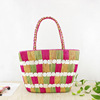 Straw rainbow beach shoulder bag one shoulder