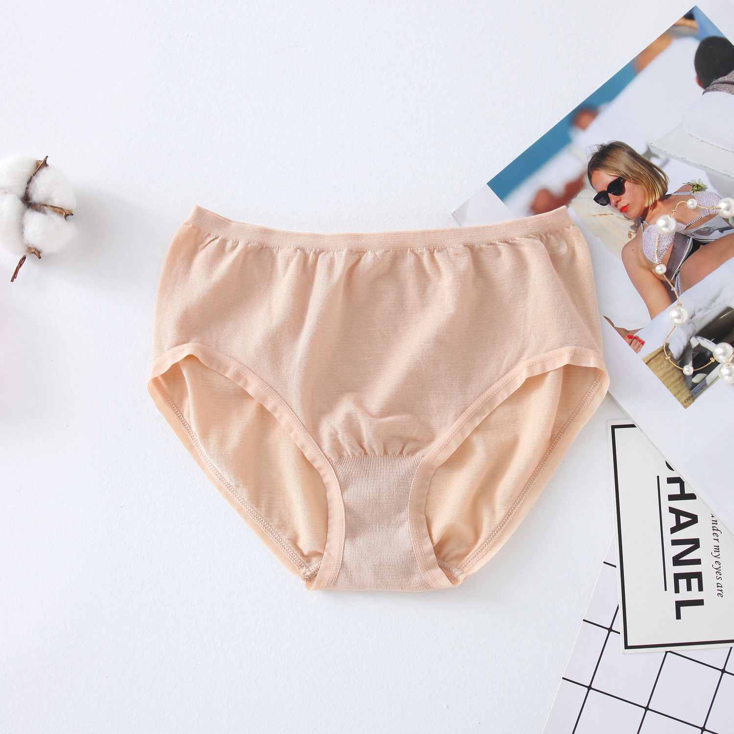 Te価格! 無印風シンプルな女性の三角パンツchao軽薄な通気性のあるモーデールの弾力性のある女性パンツ夏