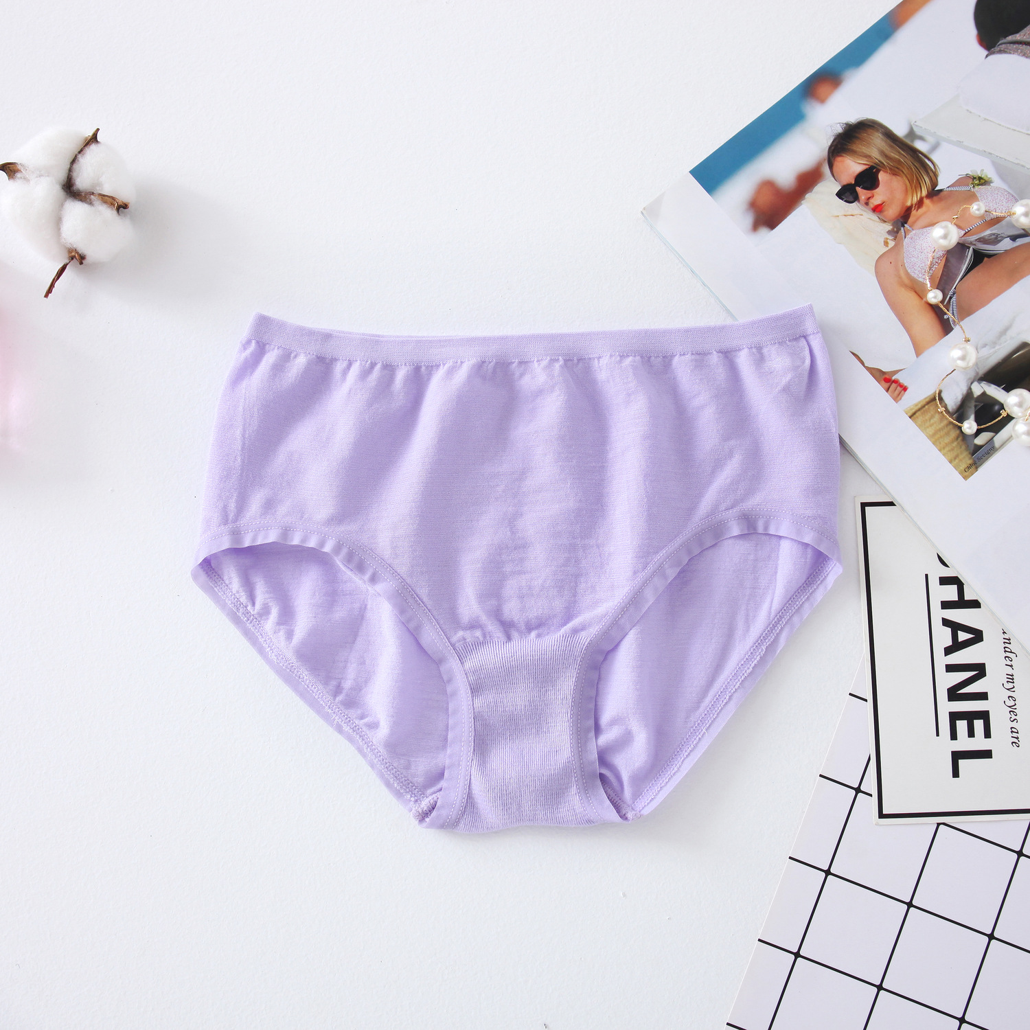 Te価格! 無印風シンプルな女性の三角パンツchao軽薄な通気性のあるモーデールの弾力性のある女性パンツ夏