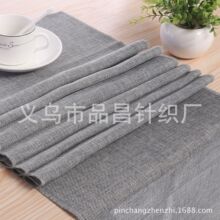 厂家批发 跨境新款仿亚麻桌旗欧式圣诞派对婚庆餐桌 装饰长条