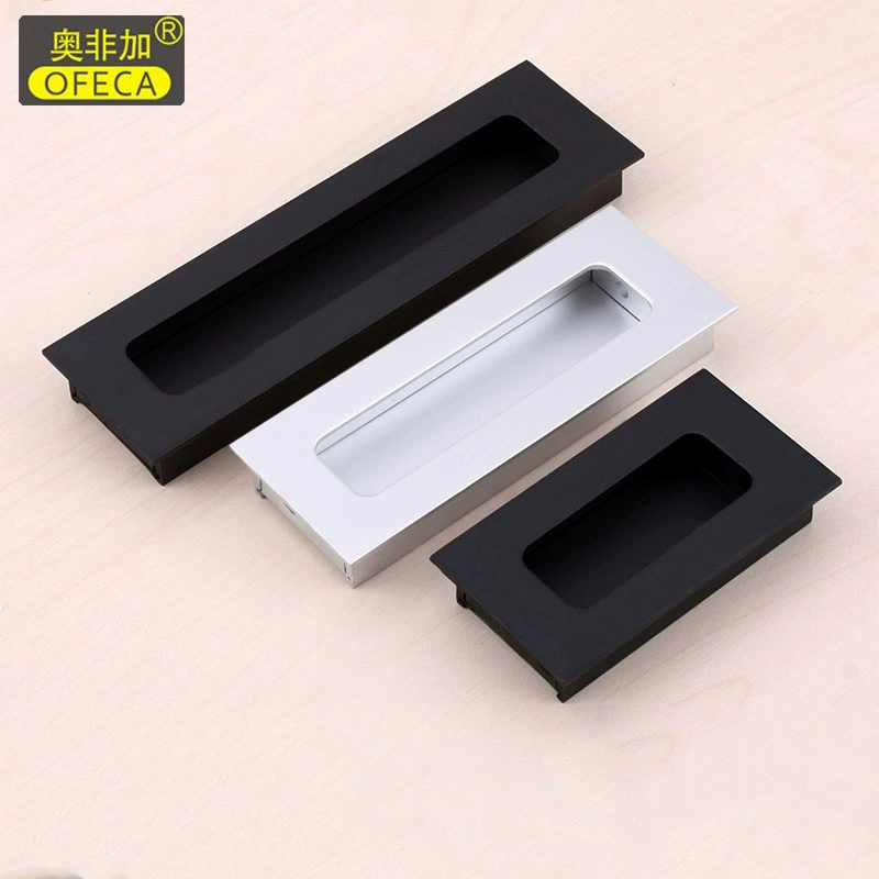 Скрытая ручка вмонтированная в шкаф-купе скрытая ручка invisible door handle шкаф-выдвижной ящик черный невидимый дизайн