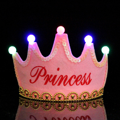 LED cantando con música corona sombrero diadema luminosa cumpleaños flash diadema fiesta diadema luminosa