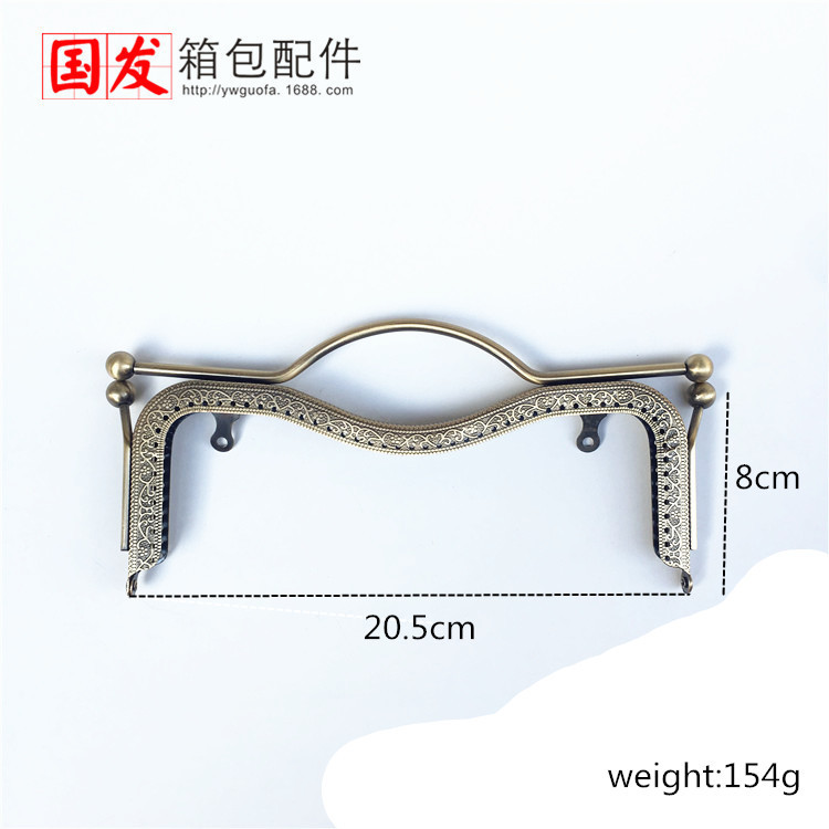 20CM relieve labial oro labial brazo labial accesorios de maleta de gran tamaño hardware