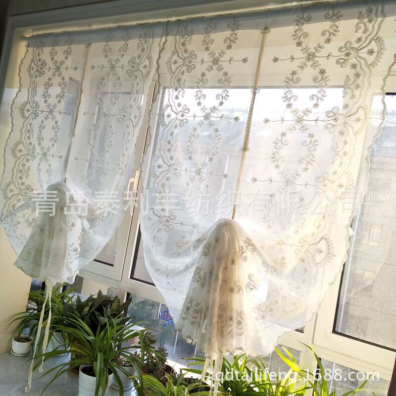Embroidered Curtain Fabric Ice Flower Linen Embroidered Window Screen Roman Curtain Wholesale Dropshipping Embroidered Curtain Embroidered Curtain Fabric Ice Flower Linen Embroidered Window Screen Roman Curtain Wholesale Dropshipping Embroidered Curtain