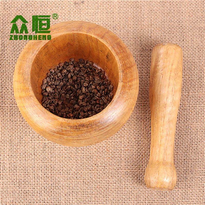 En stock suministro de cocina gadget amoladora de ajo de madera mortero de ajo hogar pelador de ajo al por mayor