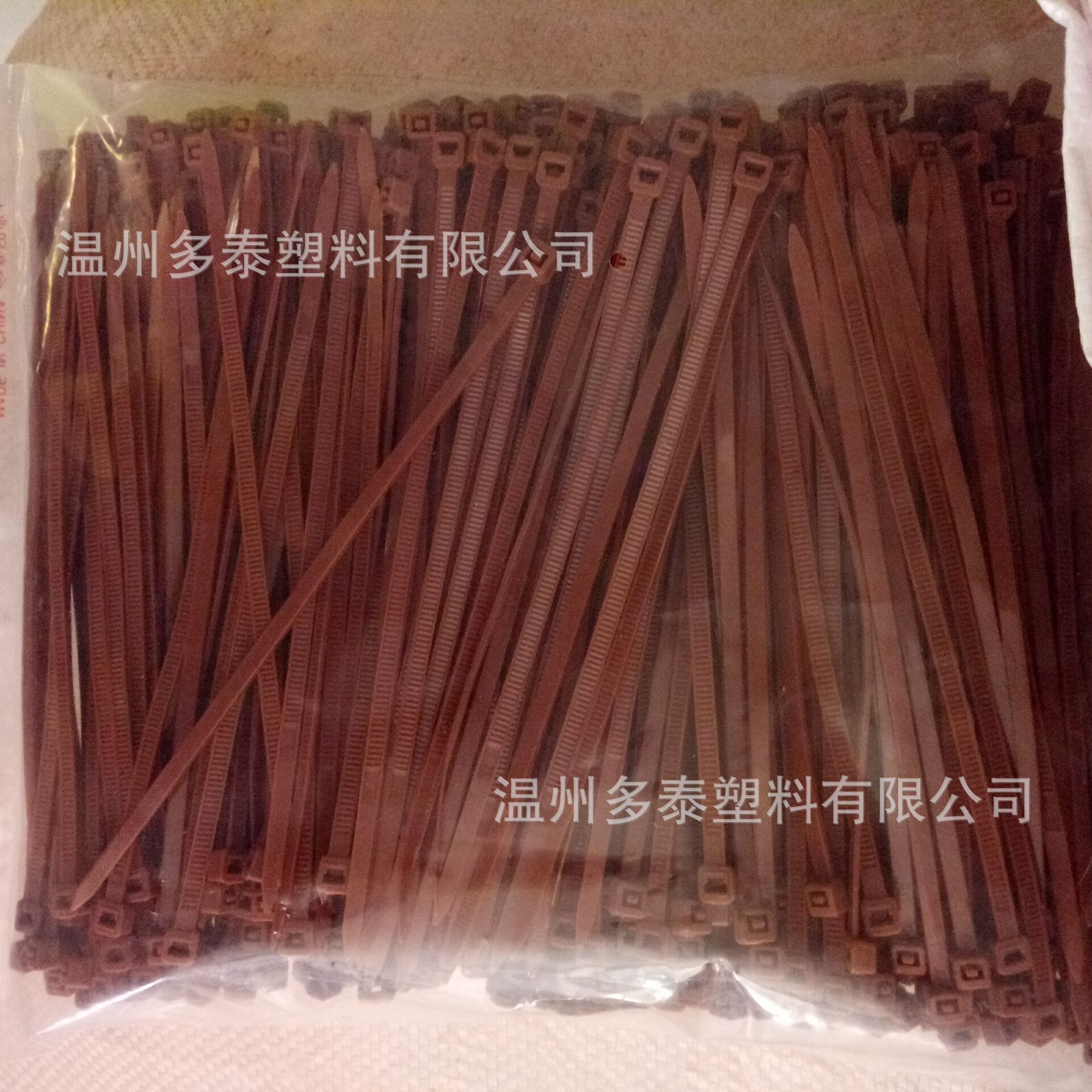 尼龙扎带 棕色  咖啡色 棕色4*200mm  不易断 拉力好