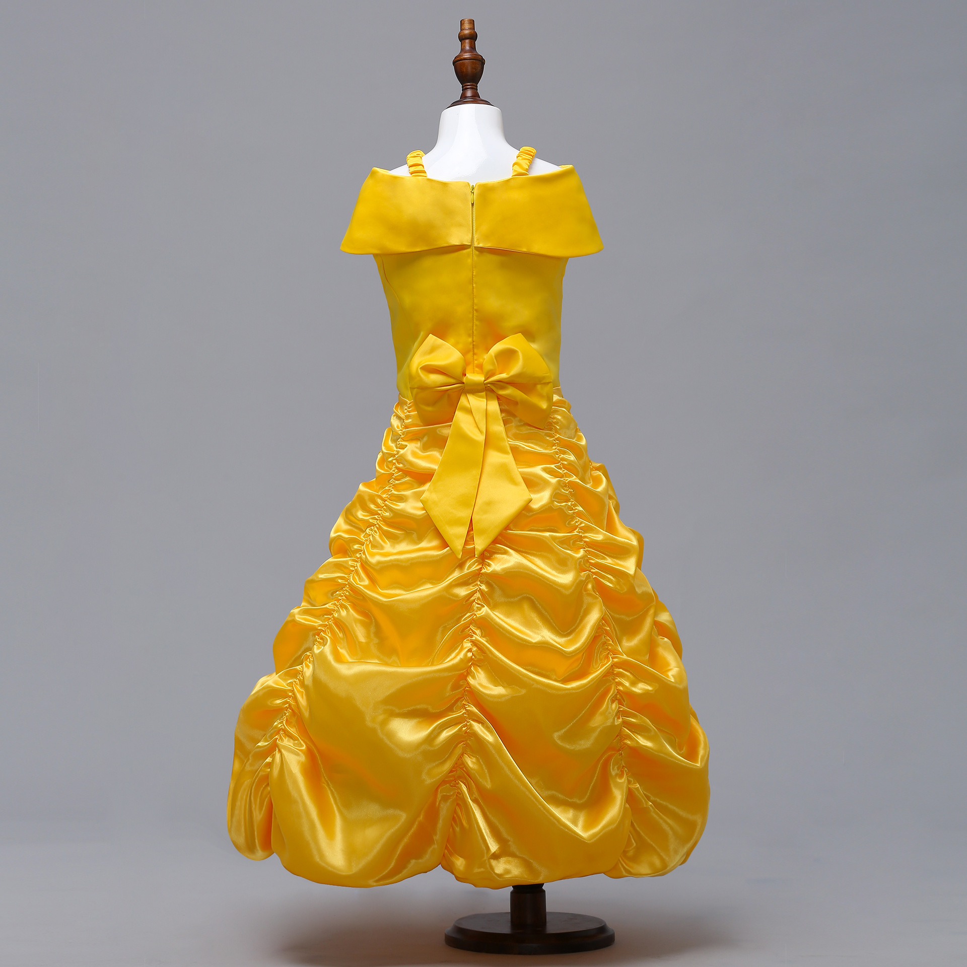 Comercio exterior nueva Europa y América niñas cos rendimiento ropa belleza y bestia Bell princesa vestido Cosplay