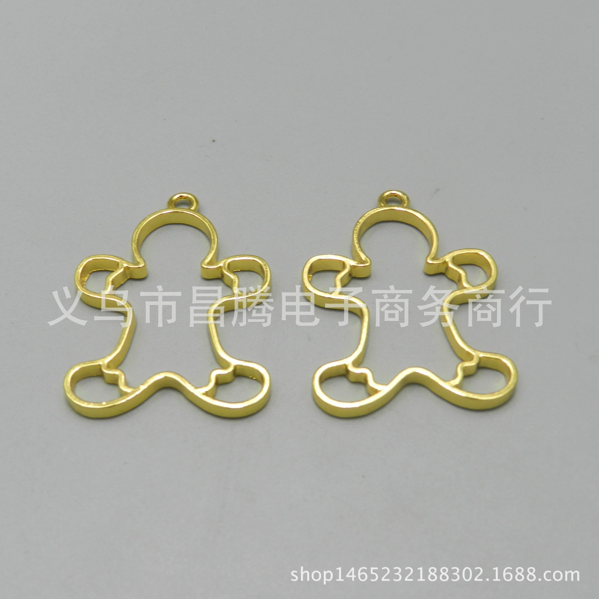 Сохраняющий цвет Рождественский блин человек УФ-кристалл эпоксидная рама металлическая полая рама DIY ювелирные аксессуары материалы ручной работы