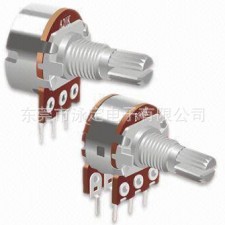 旋转式单联电位器.音量电位器 多媒体音响电位器