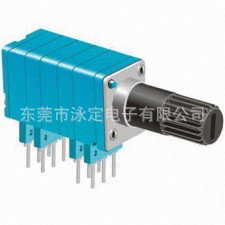 汽车功放电位器音量电位器四联带开关电位器塑封防水电位器批发