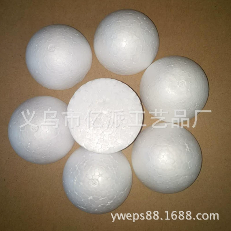 White ultra light clay with accessories, styrofoam ball, 4.5cm, EPS