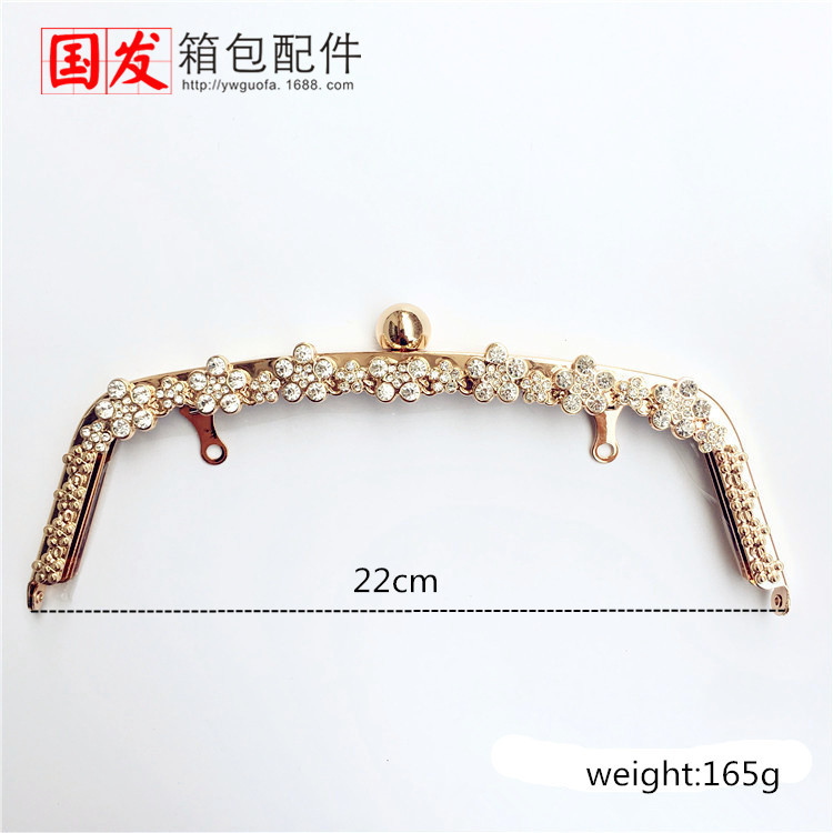 22cm abovedado monje cabeza de ciruela oro agujero tornillo oro claro plata